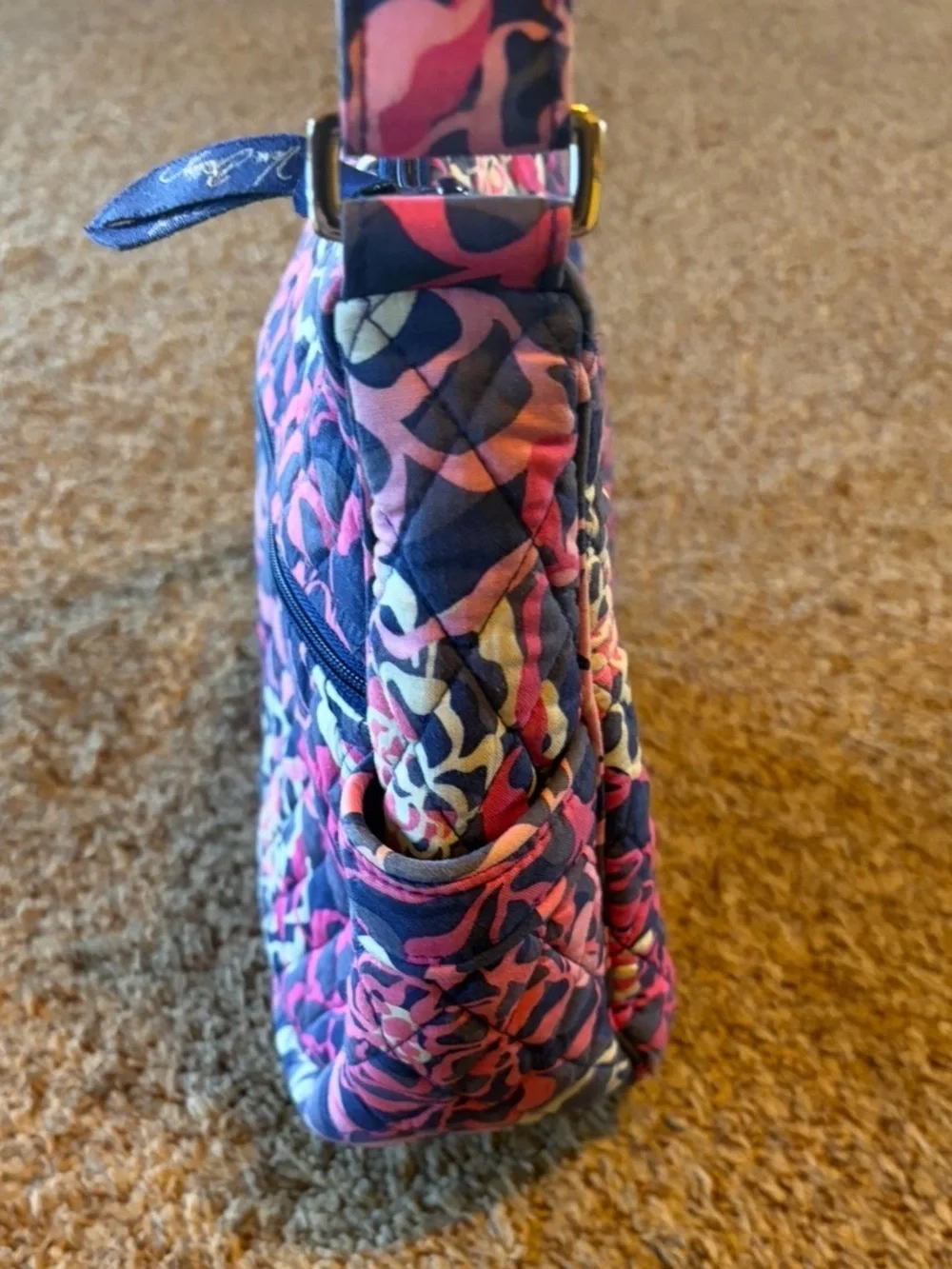 Vera Bradley Quilted Floral Crossbody Bag in retired “Katalina Pink”